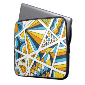 AroAce Pride Zen Doodle Sunset Flag Moderne Abstra Laptopschutzhülle (Vorderseite Links)