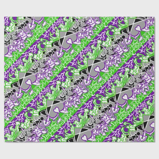 Aroace Radioactive Pride Flag Squiggles Geschenkpapier (Flach)