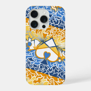 Aroace Sonnen- und Meeresstolzflagge Schlängellini iPhone 15 Pro Hülle