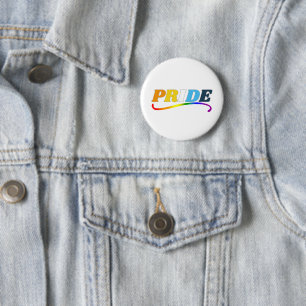 AroAce Stolz - Regenbogen-Swoosh Button