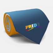 AroAce Stolz - Regenbogen-Swoosh Krawatte (Gerollt)