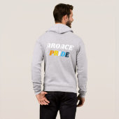 AroAce-Stolzflaggenfarben Hoodie (Schwarz voll)