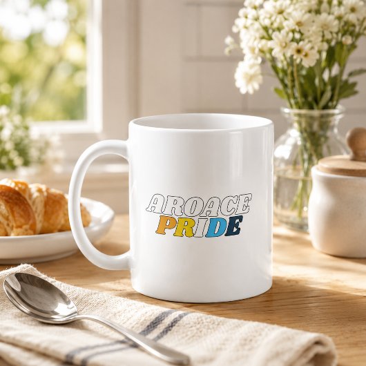 AroAce-Stolzflaggenfarben Kaffeetasse