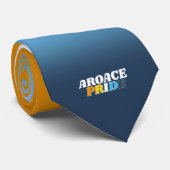 AroAce-Stolzflaggenfarben Krawatte (Gerollt)