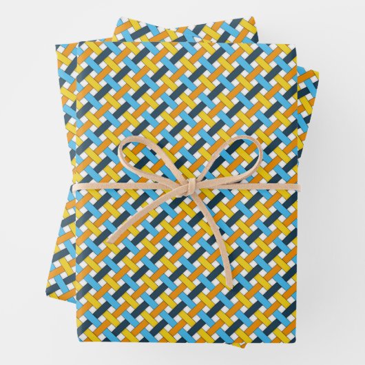 AroAce Sunset Pride Woven Nahtloses Muster Geschenkpapier Set (Beispiel)