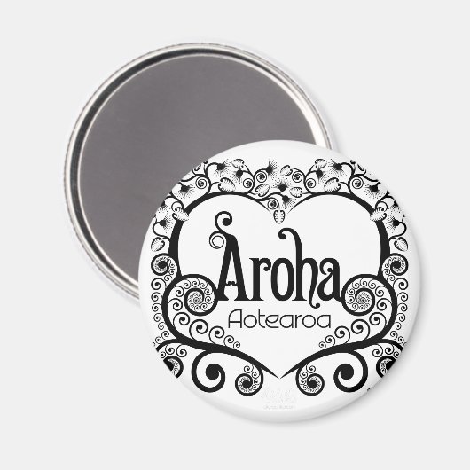 Aroha Aotearoa Magnet (Vorderseite/Rückseite)