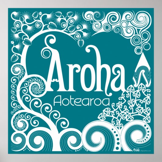 Aroha Aotearoa Poster (Vorne)