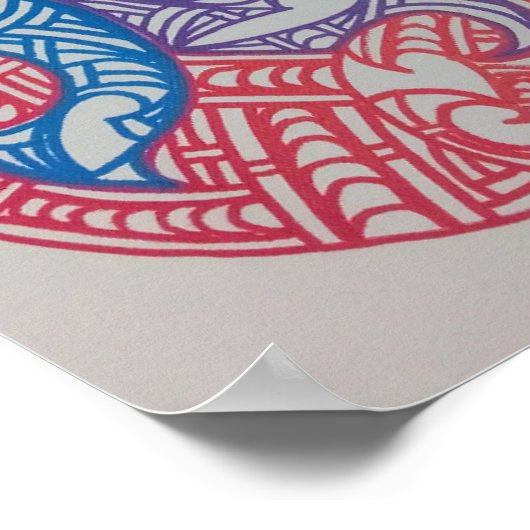 Aroha Mai, design by RRW  Poster (Ecke)