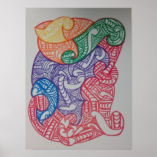 Aroha Mai, design by RRW  Poster (Vorne)