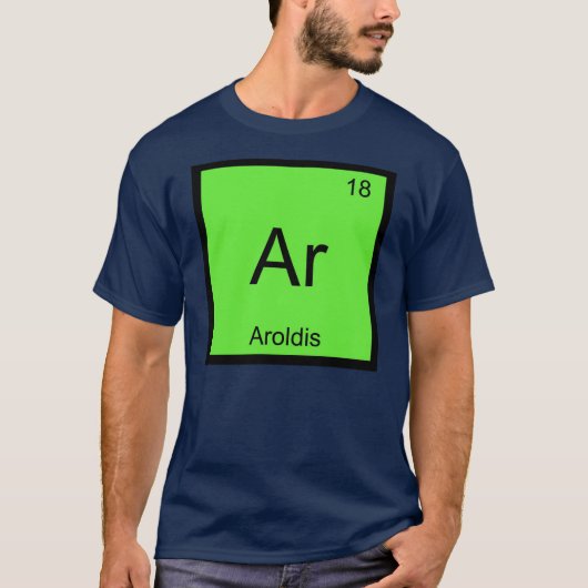 Aroldis Name Chemistry Element Periodische Tabelle T-Shirt (Vorderseite)