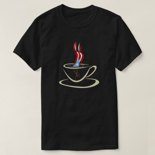 Aroma a Puerto Rico Coqui Tasse Coqui T-Shir T-Shirt (Design vorne)