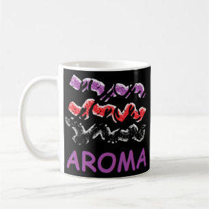 Aroma ah riechen es und fühlen sich so gut entspan kaffeetasse