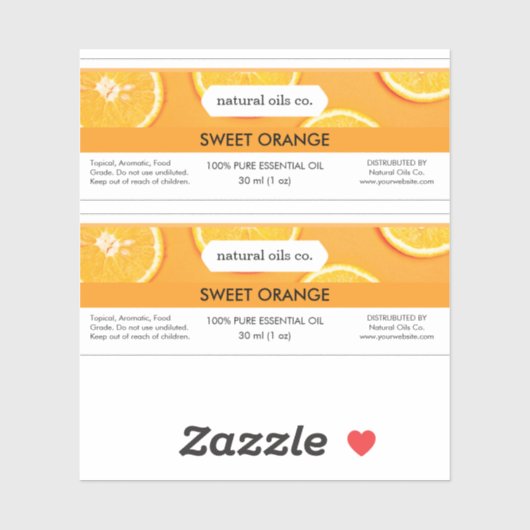 Aroma-ätherische Öle Duftstoffflasche Aufkleber (Blatt)