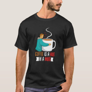 Aroma Espresso Latte Umarmen Tasse Liebes Heißer S T-Shirt
