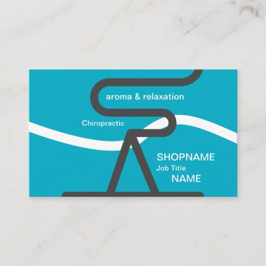 Aroma/Massage/Therapy/Chiropractic Business Card Visitenkarte (Vorderseite)