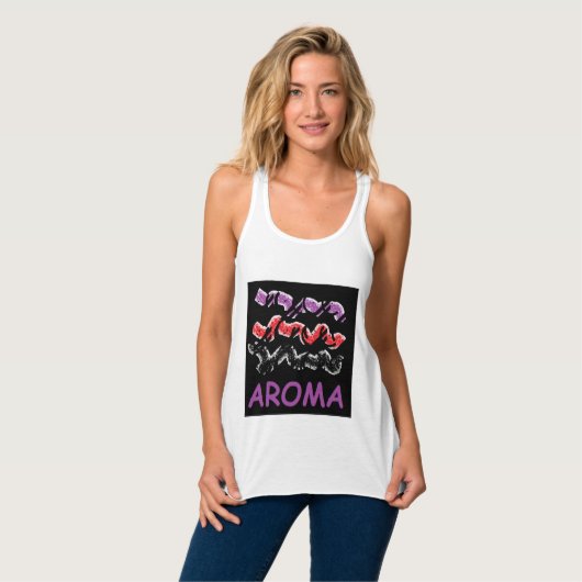Aroma-Naturparfüm-Thema Tank Top (Vorderseite Vollansicht)