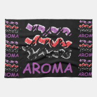 Aroma schwarz mit rot und lila