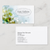 Aroma-Therapeut Elegante Nature Business Card Visitenkarte (Vorne/Hinten)