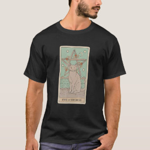 Aromakarte 5 von Schwertern und katzenkosmisches G T-Shirt