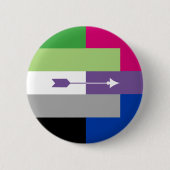 Aromantic Bisexual-Button Button (Vorderseite)