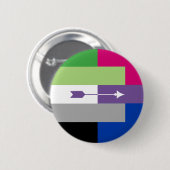 Aromantic Bisexual-Button Button (Vorne & Hinten)