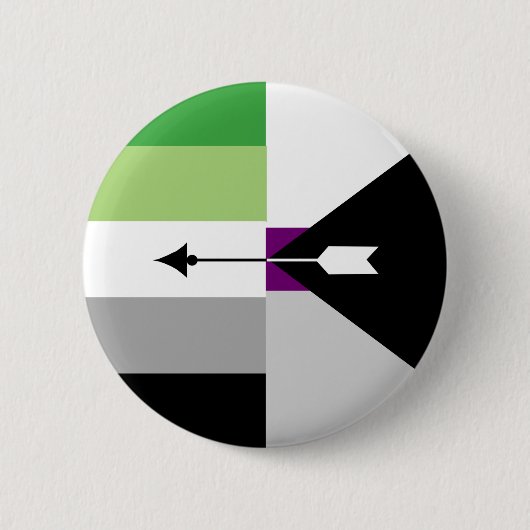 Aromantic Demisexual Button (Vorderseite)