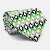 Aromantic Flag Diamonds Pride Krawatte (Gerollt)