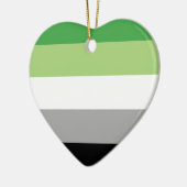 aromantic Flagge Keramikornament (Links)