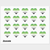 Aromantic Heart Sticker (Blatt)