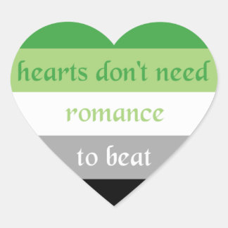 Aromantic Heart Sticker