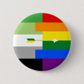 Aromantic Homosexuell-Button Button (Vorderseite)
