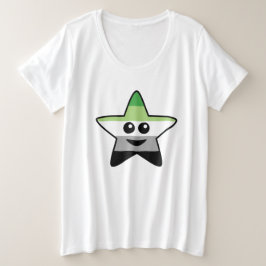 Aromantic Star Plus Size T - Shirt