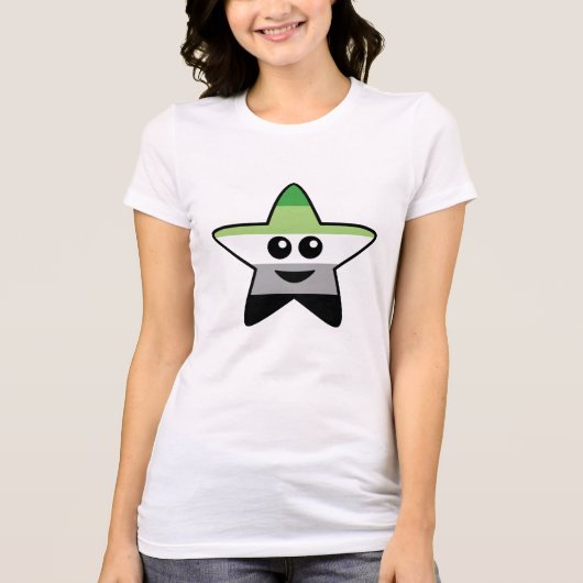Aromantic Star T - Shirt (Vorderseite)