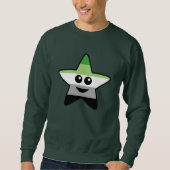 Aromantic Stern-Sweatshirt Sweatshirt (Vorderseite)