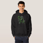 Aromantic Subtle Geometric LGBTQ LGBT Aro Pride Hoodie (Vorne ganz)
