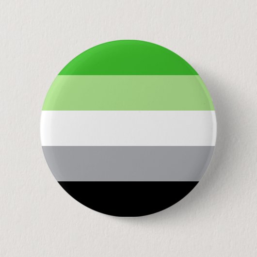 Aromantische Diversity-Symbol-Geschlecht Button (Vorderseite)