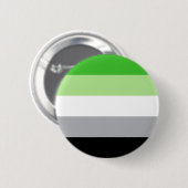 Aromantische Diversity-Symbol-Geschlecht Button (Vorne & Hinten)