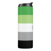 Aromantische Flag Thermal Tumbler Thermosbecher (Nach links gedreht)