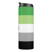 Aromantische Flag Thermal Tumbler Thermosbecher (Nach rechts gedreht)