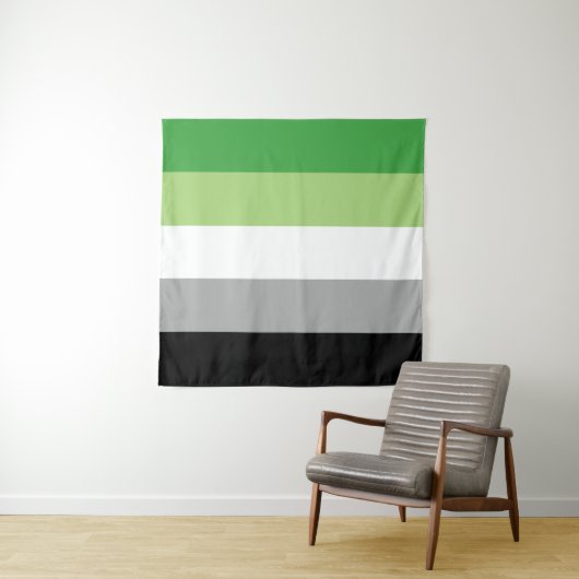 Aromantische Flagge 57 x 57 Wandteppich (Beispiel (Horizontal))