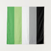 Aromantische Flagge 57 x 57 Wandteppich (Vorderseite)