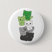 Aromantische Flagge Nicht binäre Stolz Lgbtq Niedl Button (Vorderseite)