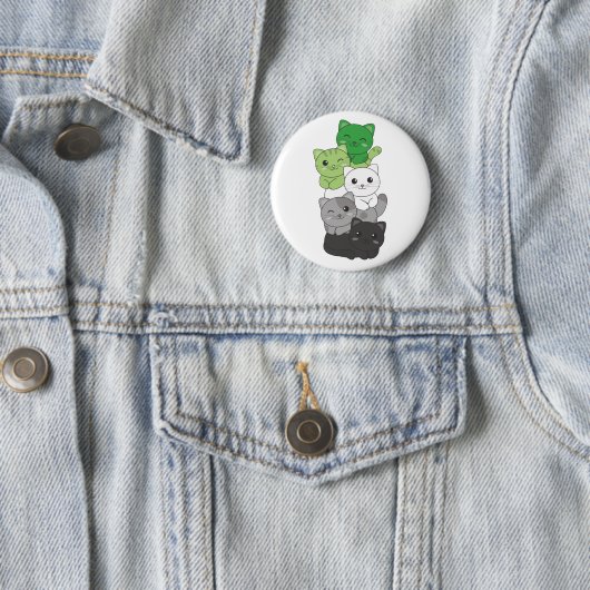 Aromantische Flagge Nicht binäre Stolz Lgbtq Niedl Button (Beispiel)