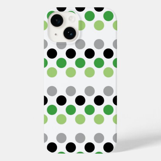 Aromantische Pride Flag Punkte Case-Mate iPhone Hülle (Rückseite)