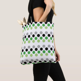 Aromantische Pride Flag Punkte Tasche