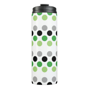 Aromantische Pride Flag Punkte Thermosbecher