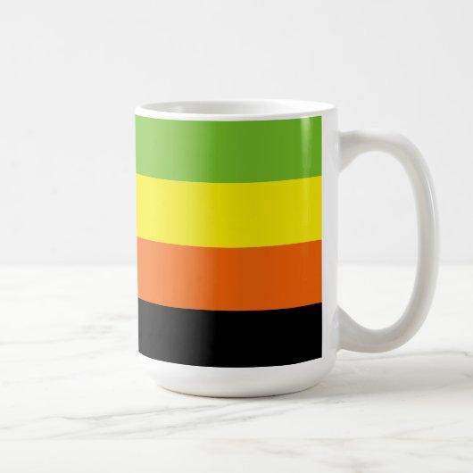Aromantische Pride-Flagge Kaffeetasse (Rechts)