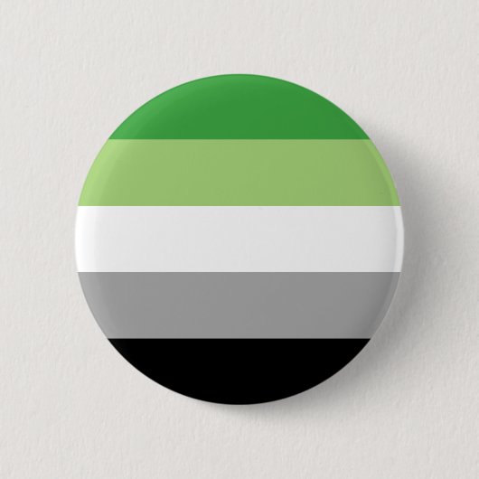 Aromantische Pride-Flagge LGBTQ Button (Vorderseite)