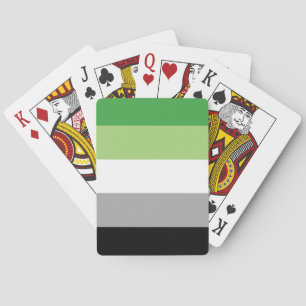 Aromantische Pride-Flagge LGBTQ Spielkarten