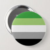 Aromantische Pride-Streifen Button (Vorne & Hinten)